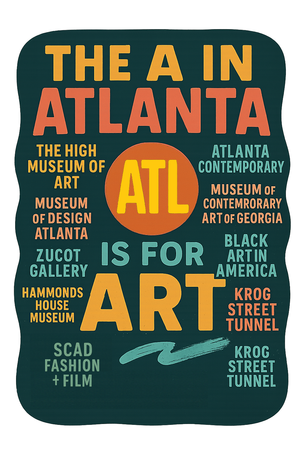 The A in Atlanta is for Art design